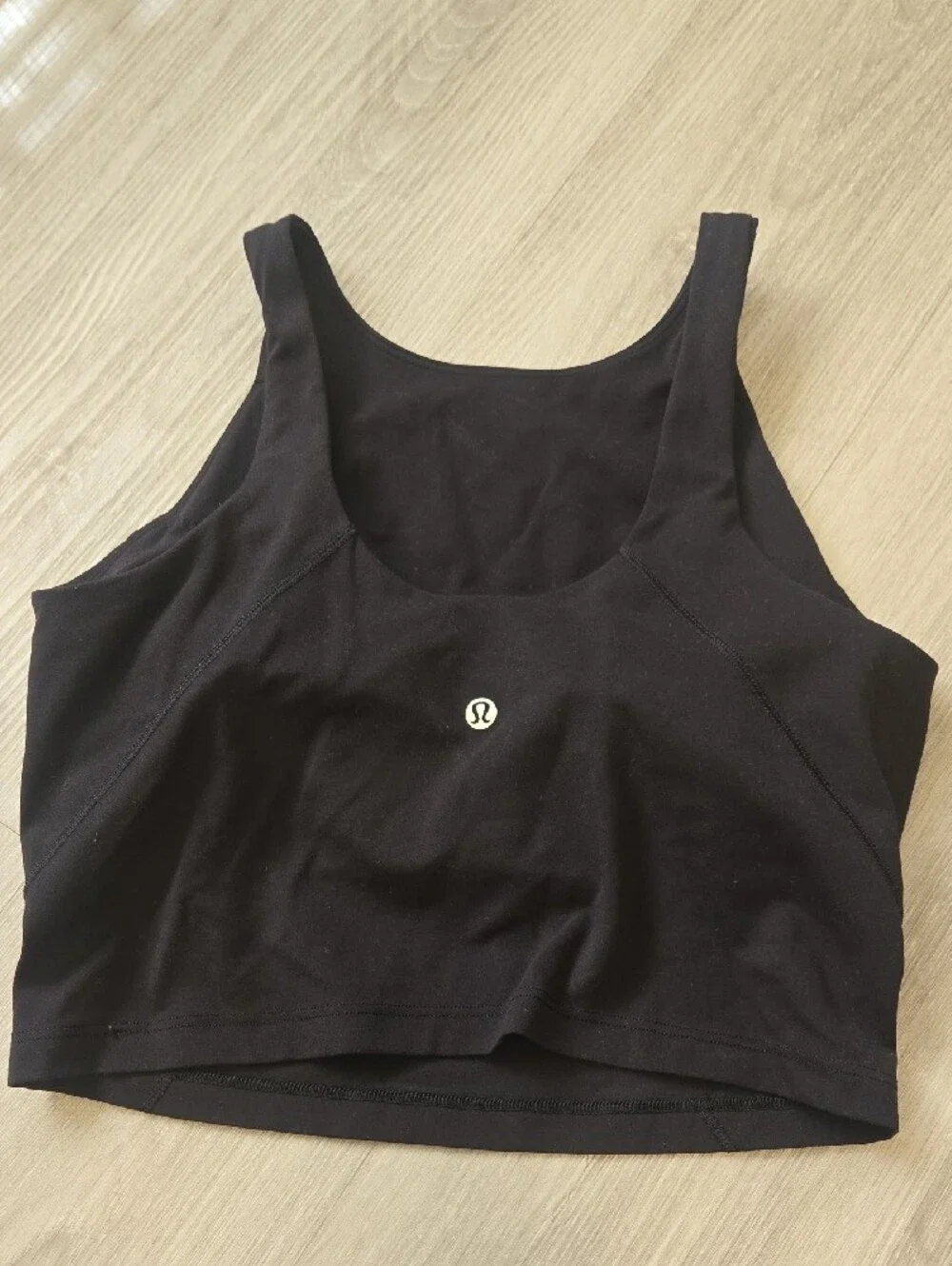 lululemon athletica Black Crop Athletic Tank Top